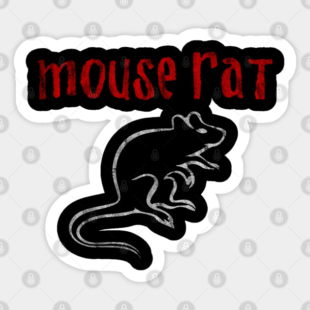 Mouse Rat Sticker by familiaritees